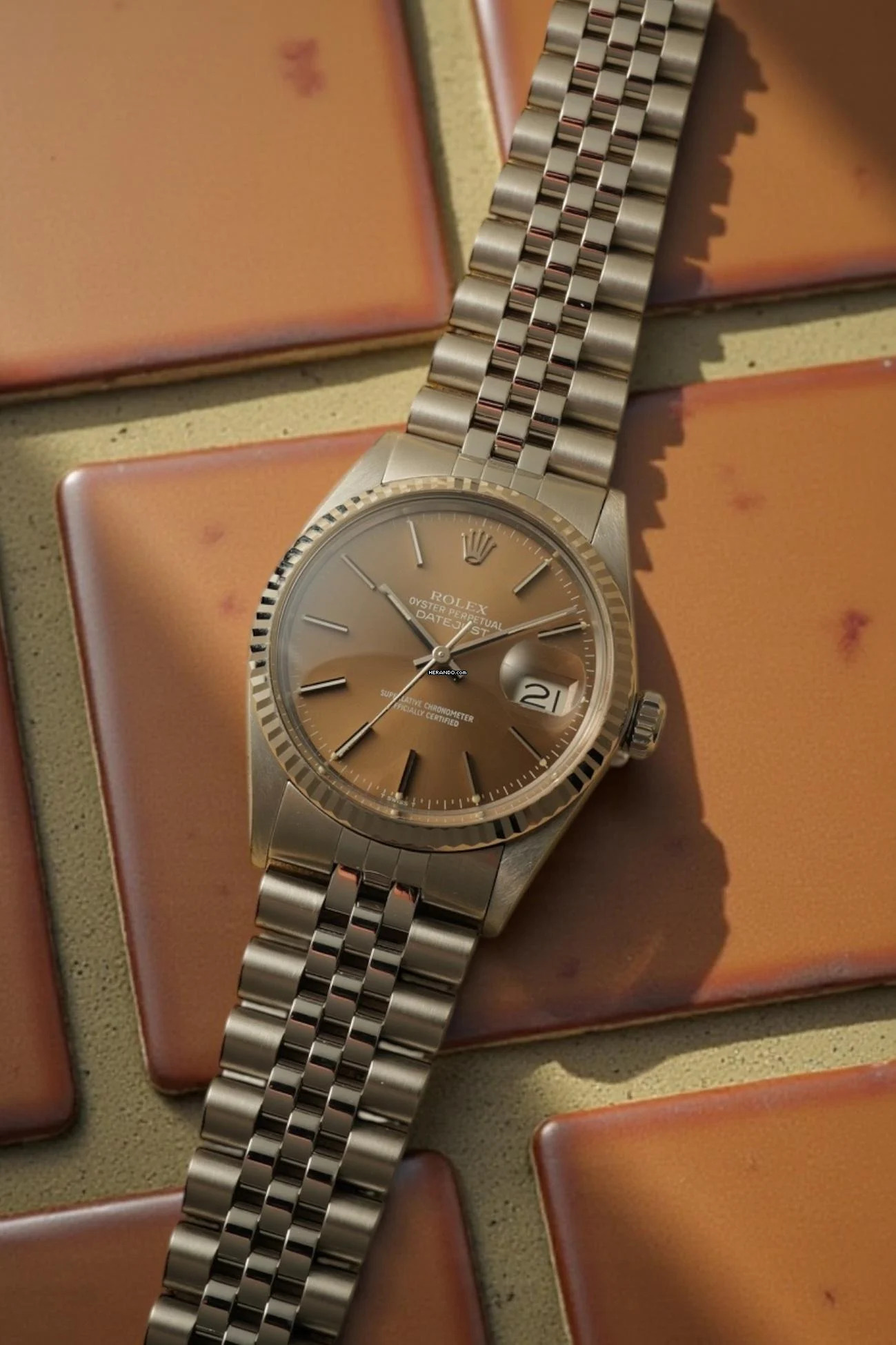 Rolex Datejust 36 Date just 16014 Taupe Dial