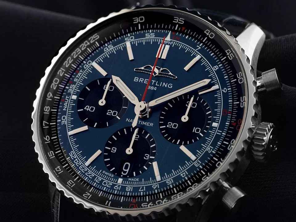  Breitling Navitimer 1 B01 Chronograph Ref.AB0139241C1P1 2026 Full Set Ungetragen Navitimer B01 Chronograph Krokoleder Faltschließe 