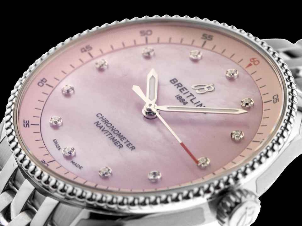  Breitling Navitimer Ref.A77320D91K1A1 2026 Full Set Ungetragen Navitimer Diamanten Perlmutt 