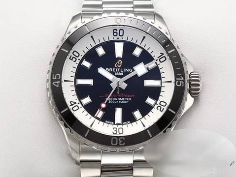  Breitling Superocean 42mm Automatik A17375 2023 Edelstahl Stahl Steel Black Dial Chronometer 