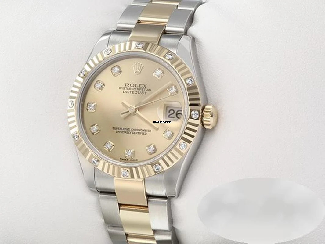 Thumbnail von Rolex Datejust 31 31mm 178313 Stahl Gelbgold 750 Diamanten Automatik Stainless Steel 18kt Yellow Gold Oyster-band Chronometer