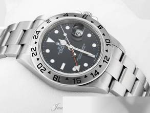 Thumbnail von Rolex Explorer II 16570 T Stahl Automatik 2004 Zweite Zeitzone 2 Edelstahl Stainless Steel Oyster-band Chronometer Black Dial