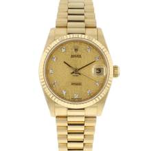 Thumbnail von Rolex Datejust 31 Yellow Gold Logo Diamond Dial
