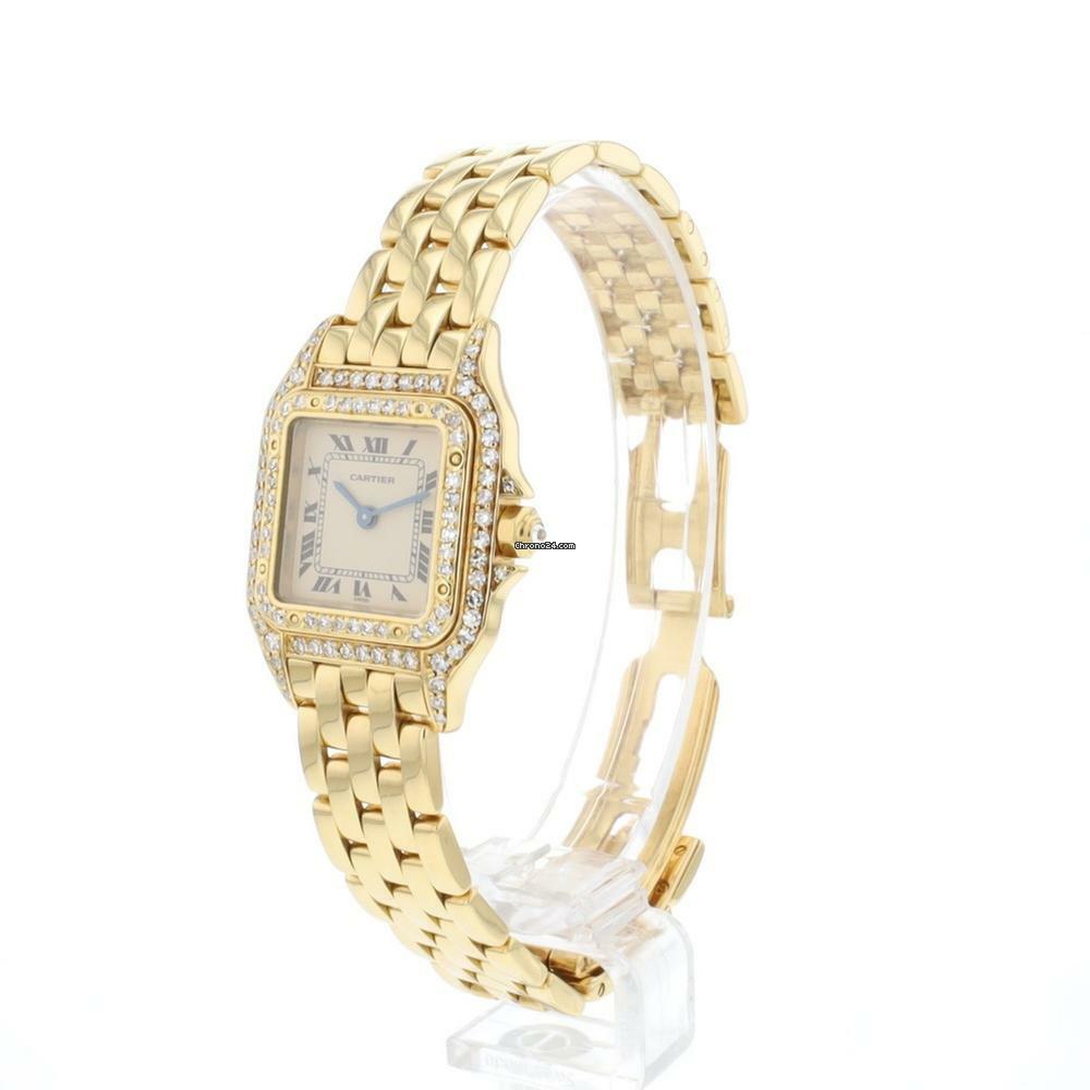  Cartier Panthère PM Yellow Gold Factory Diamonds 