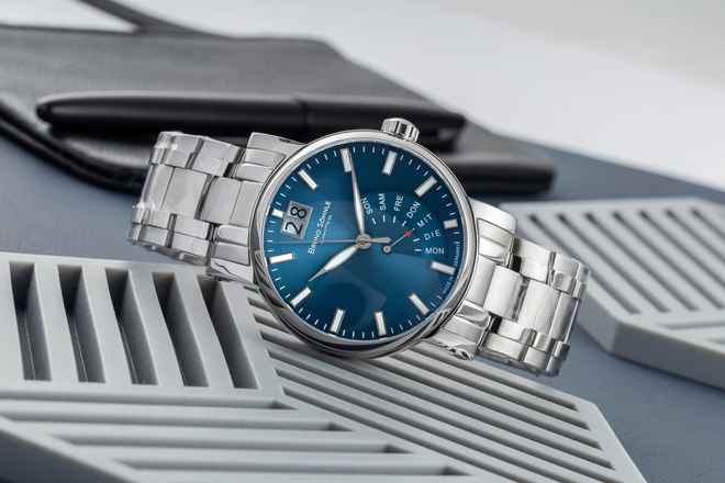  Bruno Söhnle Pesaro Glashütte Pesaro I Stahl Quarz Herrenuhr Ref. 17-13073-346 B&P 