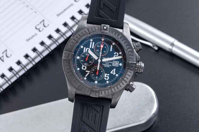  Breitling Super Avenger Black Steel Limited Chronograph Ref. M13370 