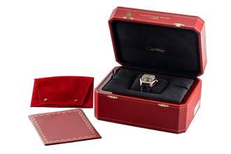 Thumbnail von Cartier Tortue Tourbillon Monodrücker Chronograph XL 18k W1548151