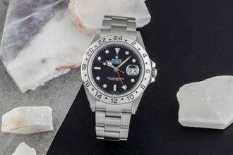 Thumbnail von Rolex Explorer II Black Dial Edelstahl Automatik Herrenuhr Ref. 16570 B&P 2002