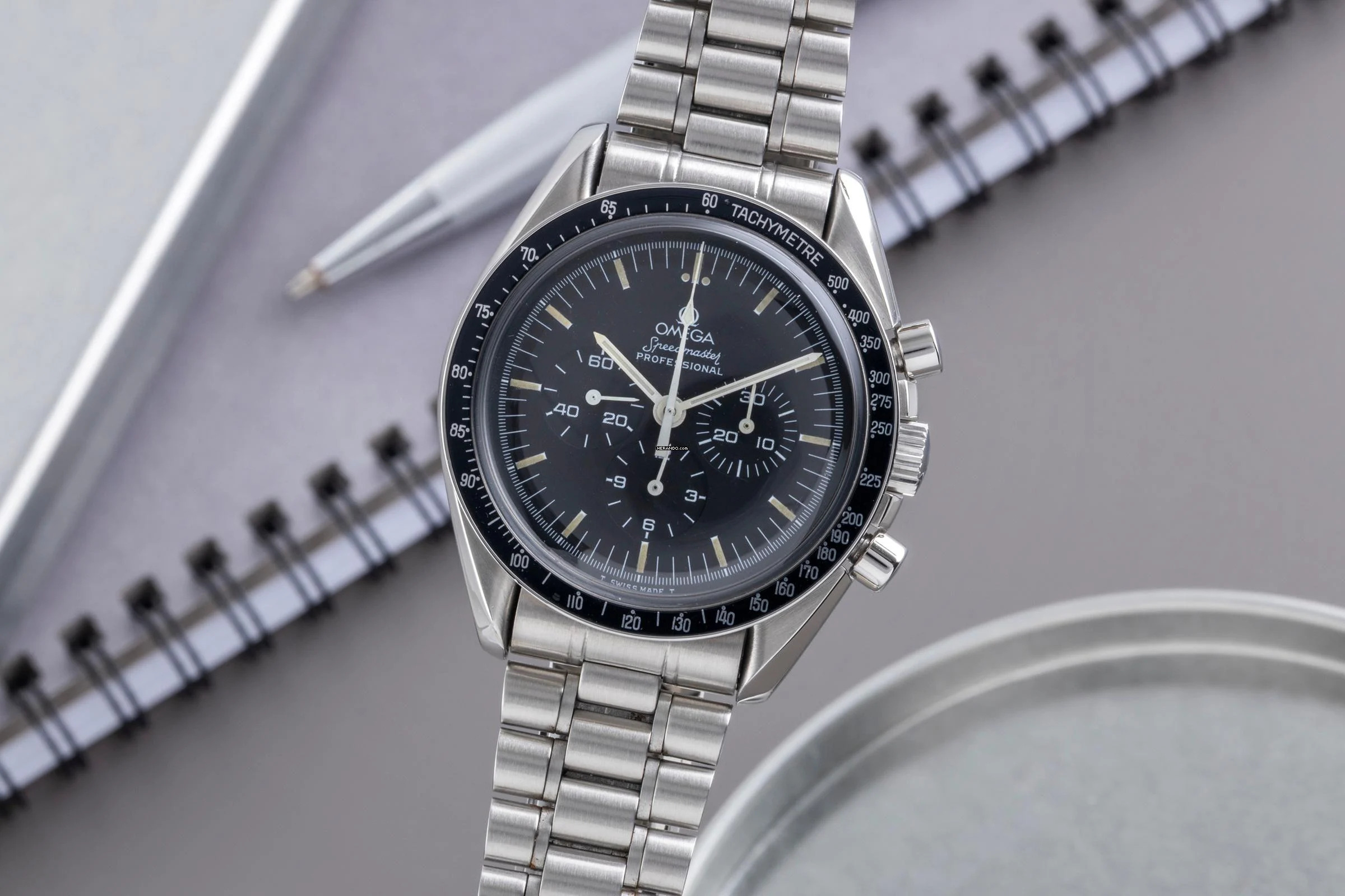  Omega Speedmaster Professional Moonwatch Chronograph Stahl Handaufzug Ref. 3590.50.00 B&P 