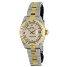 Thumbnail von Rolex Lady-Datejust Gold/steel Pyramid dial 26mm Ref. 69163