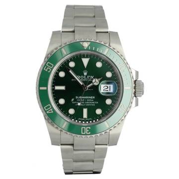  Rolex Submariner Date Ref.116610LV Hulk Full Set 2019 Unpolished 