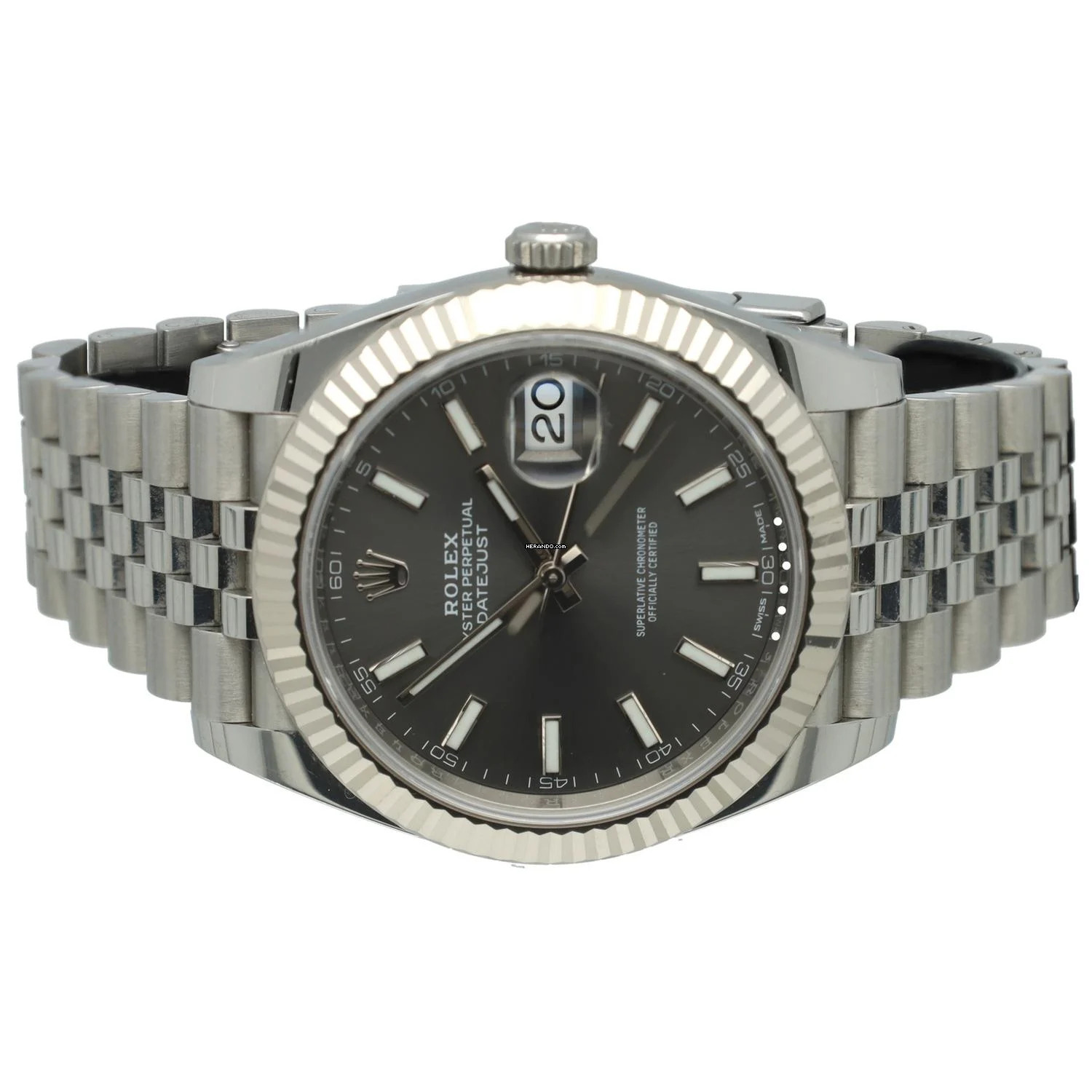 Thumbnail von Rolex Datejust 41 Rhodium dial Ref. 126334 Full set 2017