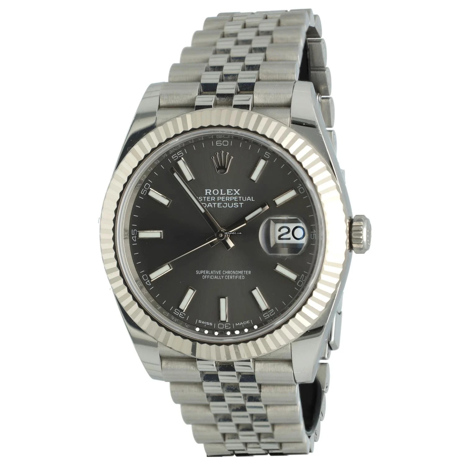 Thumbnail von Rolex Datejust 41 Rhodium dial Ref. 126334 Full set 2017