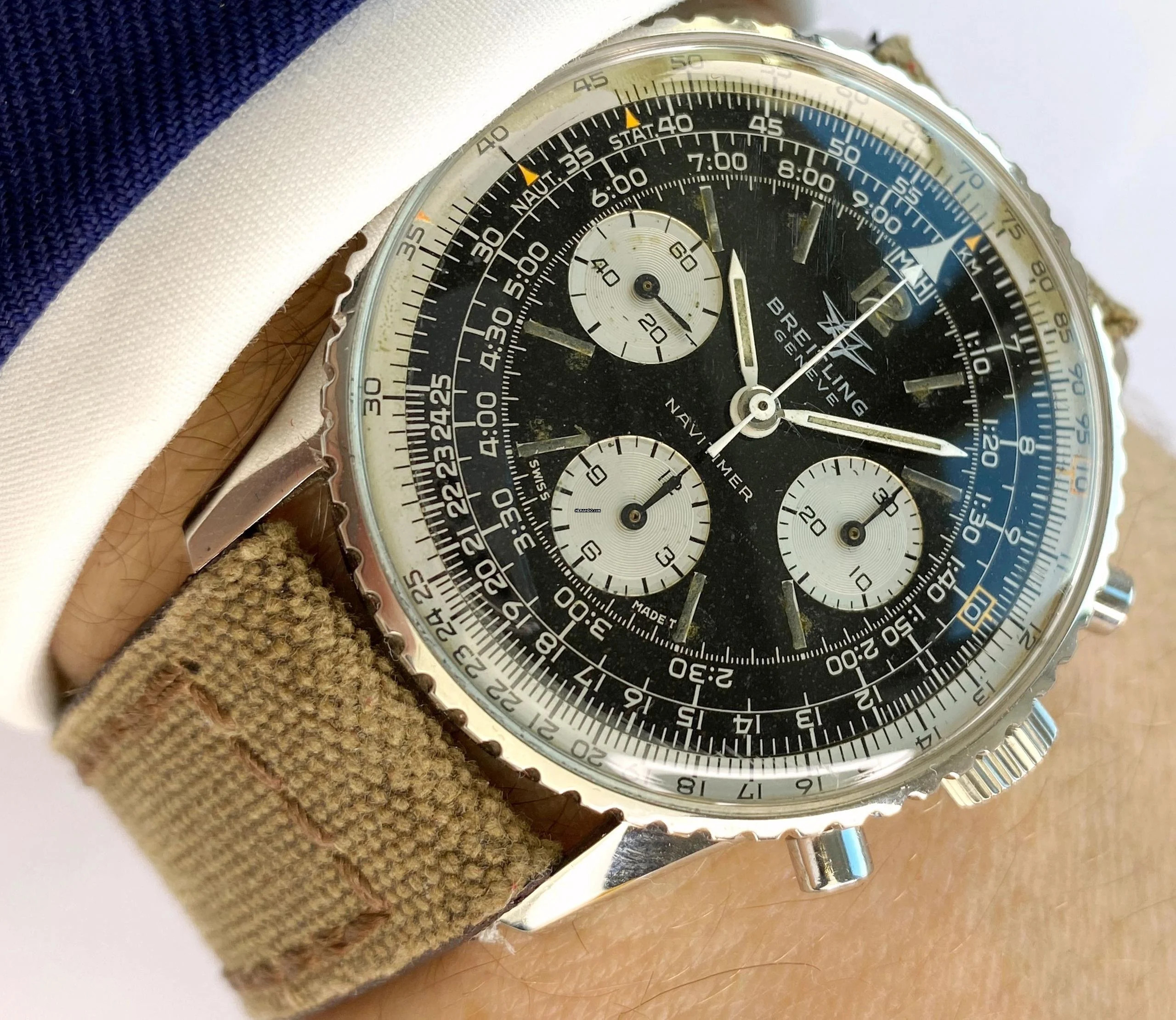  Breitling Navitimer Serviced (700e) Navitimer ref 806 Vintage 3 Year Warranty 806 