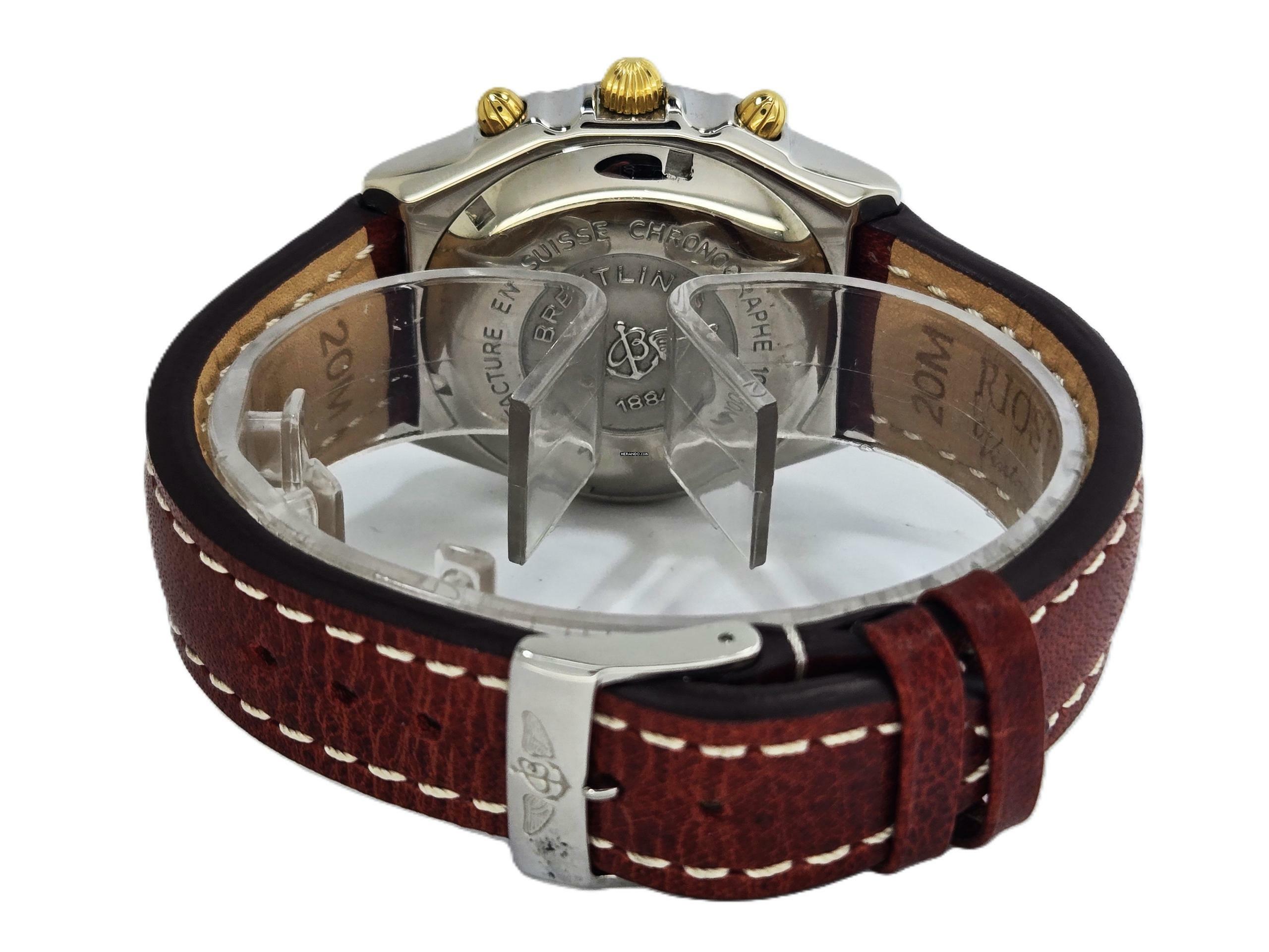 Thumbnail von Breitling Chronomat rare Red Dial B&P