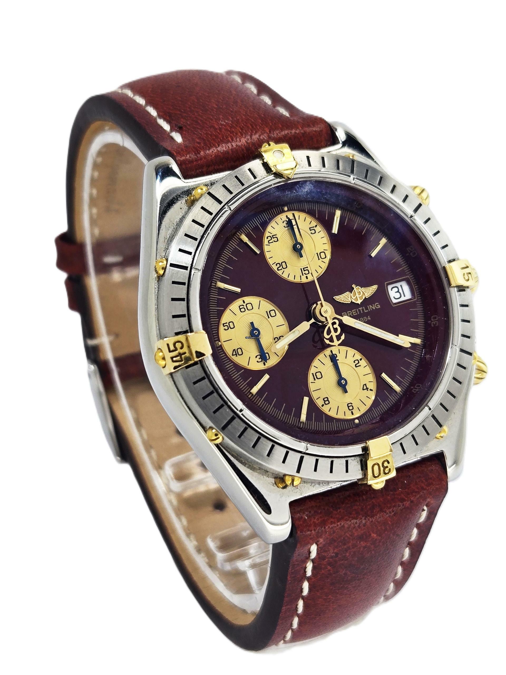 Thumbnail von Breitling Chronomat rare Red Dial B&P