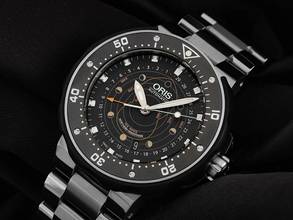 Thumbnail von Oris ProDiver Pointer Moon Pro Diver Pointer Moon Ref.01 761 7682 7154-Set 2014 Full Set wie Neu Vintage Pro Diver Pointer Moon Titan