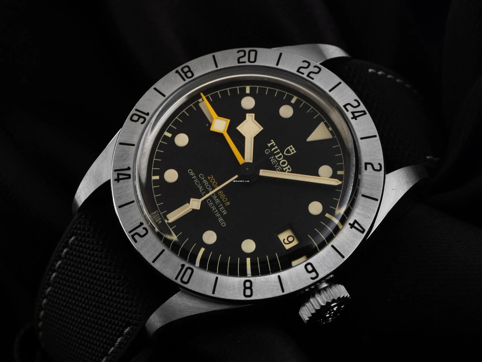  Tudor Black Bay Pro Ref.M79470-0003 2022 Full Set wie Neu Black Bay Pro GMT Kautschuk Faltschließe 