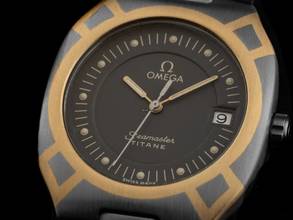 Thumbnail von Omega Seamaster Polaris Ref.3961100.1 1989 Box sehr gut Vintage Seamaster Polaris Titan 18kt Gelbgold
