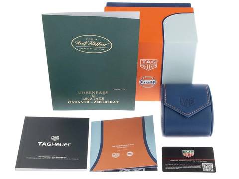  TAG Heuer Monaco X Gulf Special Edition Ref.CBL2115.FC6494 2026 Full Set Ungetragen Monaco X Gulf Special Edition Faltschließe 