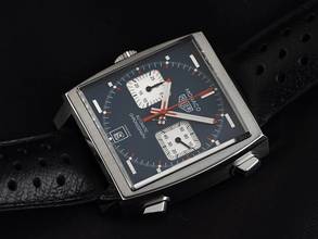 Thumbnail von TAG Heuer Monaco Calibre 11 Steve McQueen Ref.CAW211P.FC6356 2026 Full Set Ungetragen Monaco Steve McQueen Leder Faltschließe