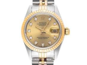 Thumbnail von Rolex Lady-Datejust Diamanten Ref.69173 1988 Full Set sehr gut Vintage Datejust Lady Diamanten open 6/9