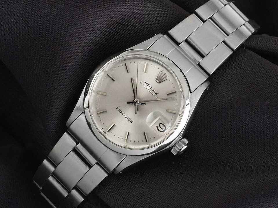  Rolex Oysterdate Precision Ref.6466 1973 Box&Beschreibung sehr gut Vintage Oysterdate Precision Medium open 6/9 