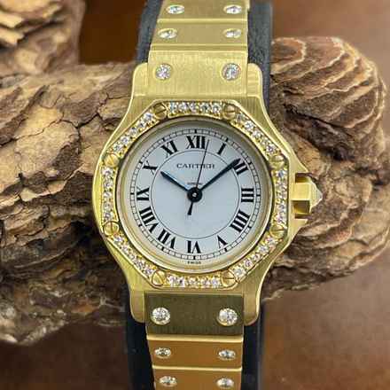  Cartier Santos Santos Octagon 18Kt Gelbgold Diamond - Ref. 86347181 FACTORY DIAMONDS 