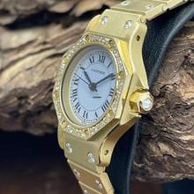 Thumbnail von Cartier Santos Santos Octagon 18Kt Gelbgold Diamond - Ref. 86347181 FACTORY DIAMONDS