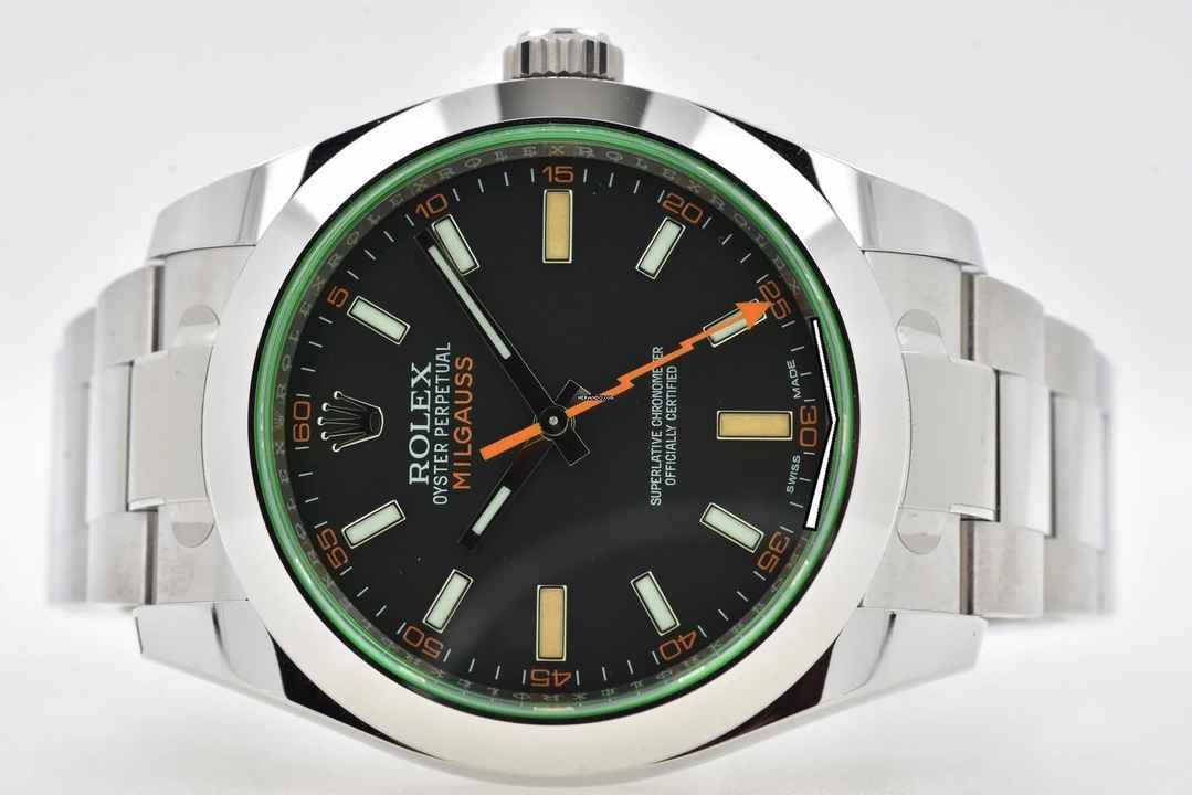  Rolex Milgauss 116400GV Green Full Set LC100 