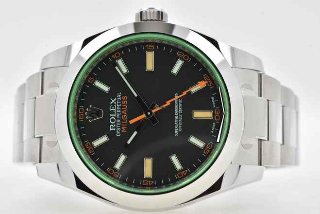  Rolex Milgauss 116400GV Green Full Set LC100 