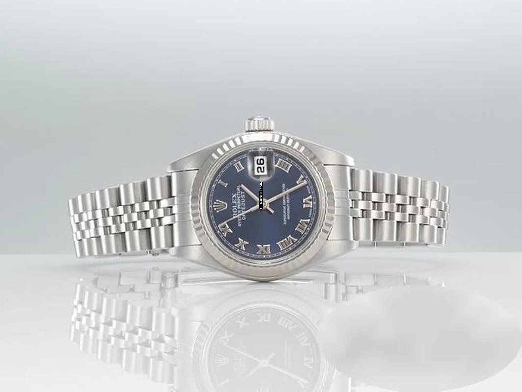Thumbnail von Rolex Lady-Datejust Stahl Weissgold 750 2002 Automatik Gold Damen Stainless Steel 18kt White Gold Jubilé-band Chronometer Oyster Blue Dial