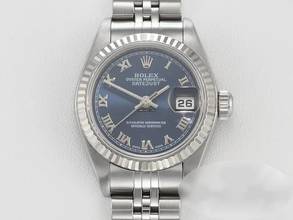 Thumbnail von Rolex Lady-Datejust Stahl Weissgold 750 2002 Automatik Gold Damen Stainless Steel 18kt White Gold Jubilé-band Chronometer Oyster Blue Dial