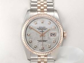 Thumbnail von Rolex Datejust 36 36mm 116231 2013 Stahl Rosegold 750 Perlmutt Diamanten Automatik Stainless Steel 18kt Rose Gold Jubilé-band Chronometer Oyster
