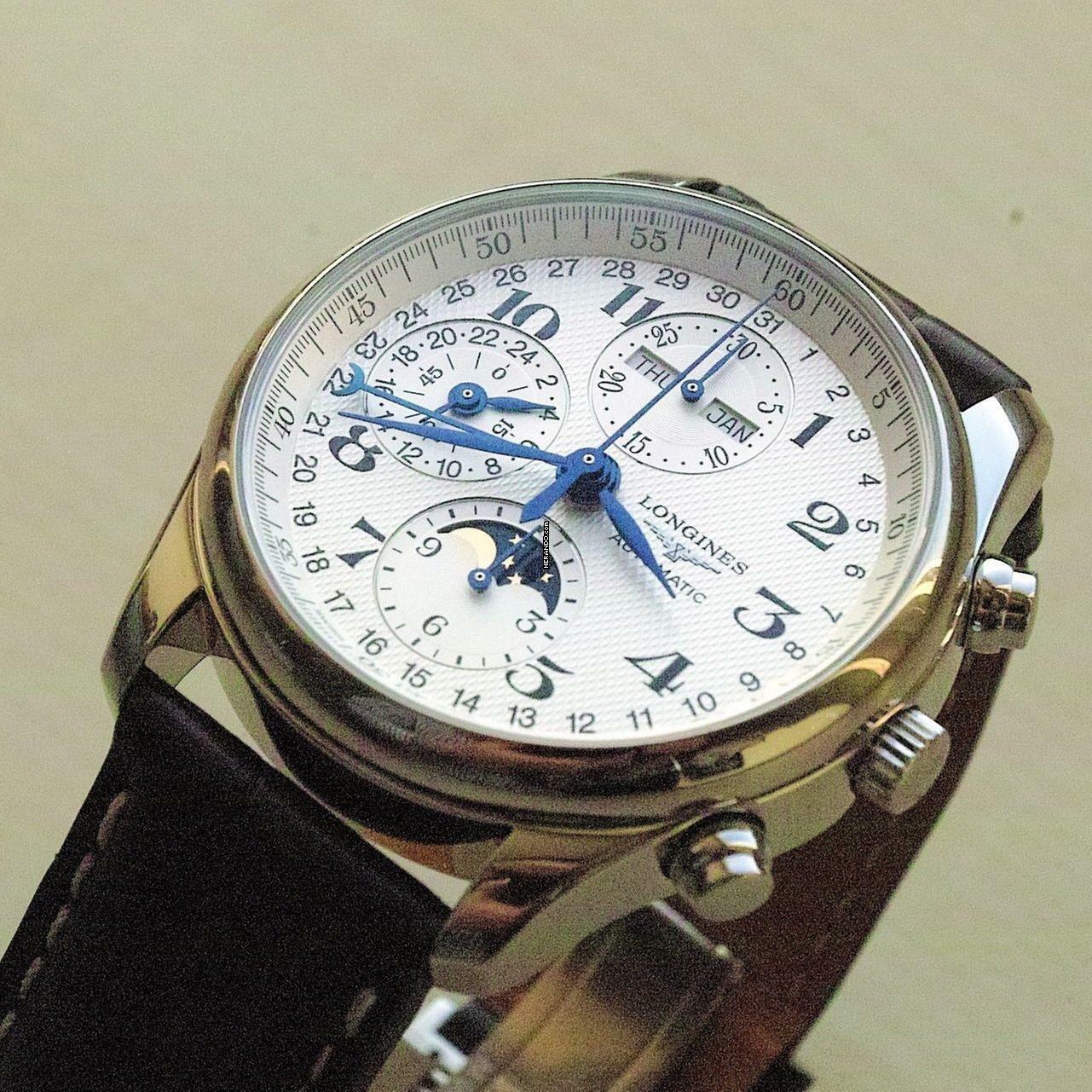  Longines Master Collection CHRONO MOONPHASE NEW FULL SET 