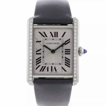  Cartier Tank Must Large Steel Diamonds 