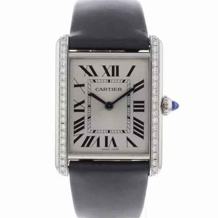  Cartier Tank Must Large Steel Diamonds 