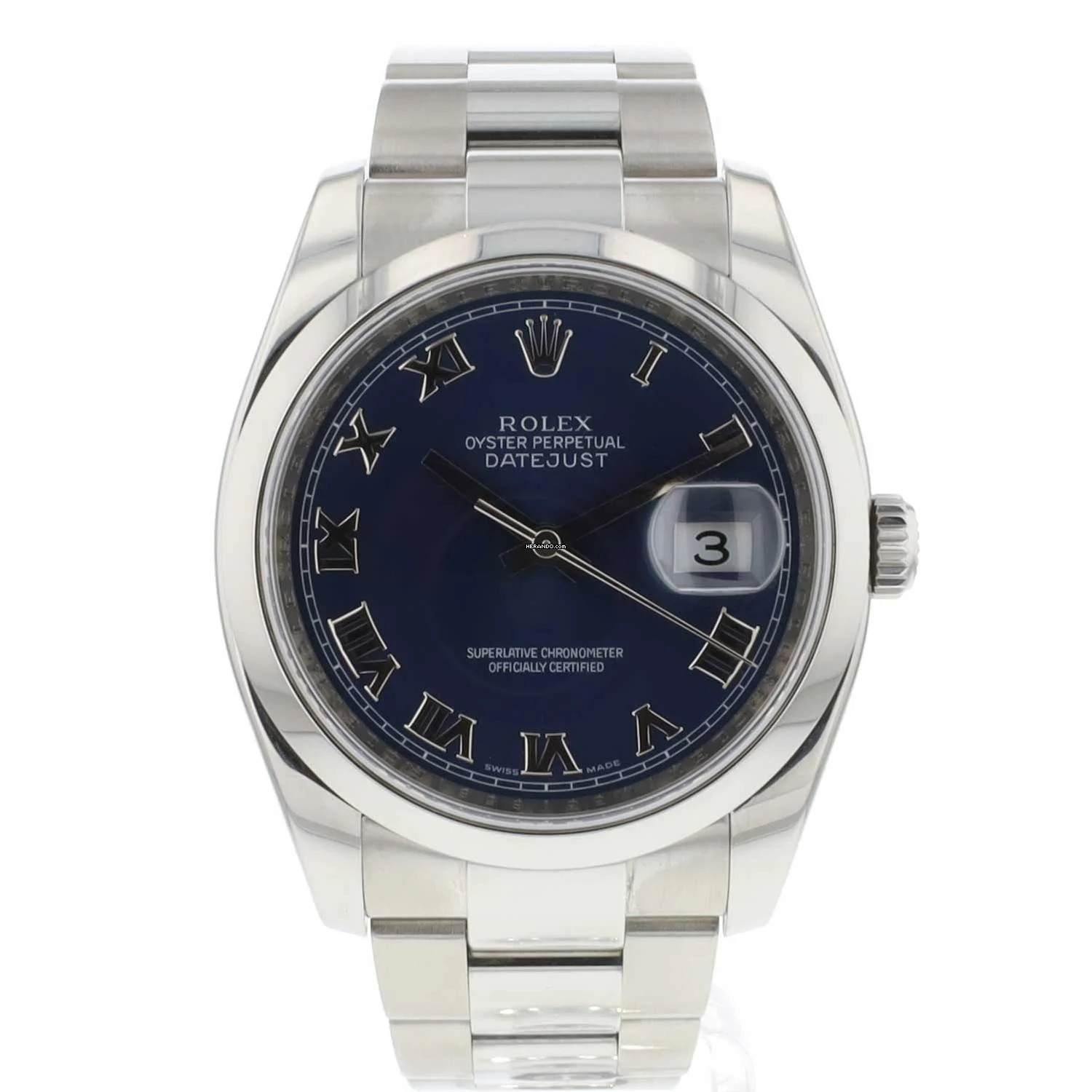  Rolex Datejust 36 Blue Roman Dial 