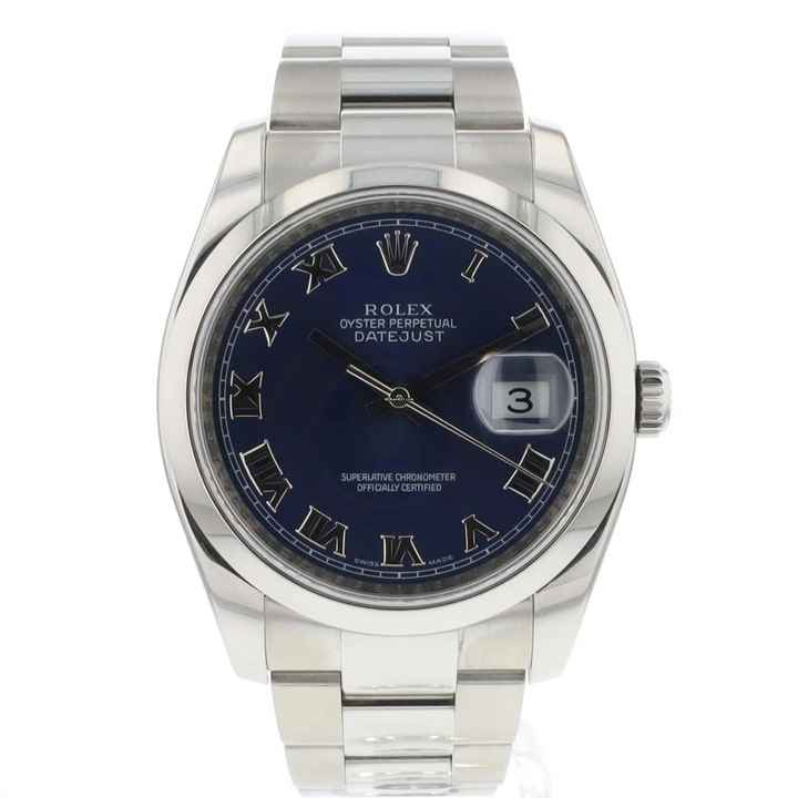  Rolex Datejust 36 Blue Roman Dial 