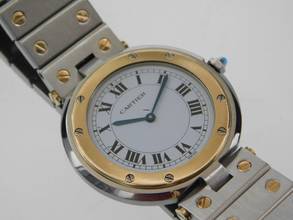 Thumbnail von Cartier Santos Ronde Vendome Stahl / 18 Kt Gelbgold im Best Zustand