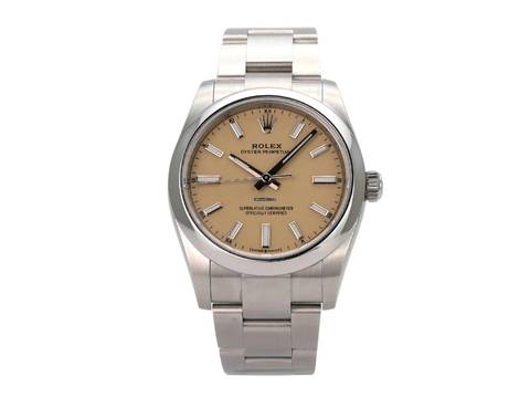  Rolex Oyster Perpetual 34 Ref. 124200 Beige 