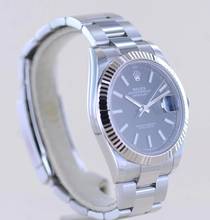 Thumbnail von Rolex Datejust 41 Stahl White Gold black Dial Oysterband B+P 126334 Top