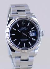 Thumbnail von Rolex Datejust 41 Stahl White Gold black Dial Oysterband B+P 126334 Top