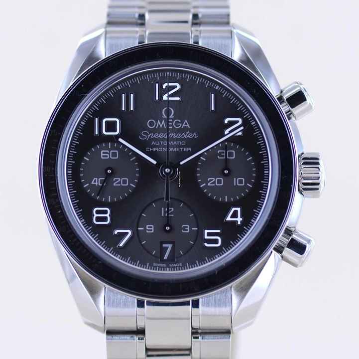  Omega Speedmaster Ladies Chronograph Automatic Chronograph 38mm Unisex Keramiklünette B+P rar Cal 3304 