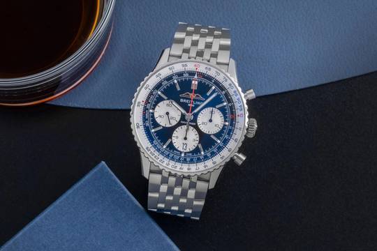  Breitling Navitimer 1 B01 Chronograph 43 Stahl Automatik AB0138211B1P1 NP 9650  