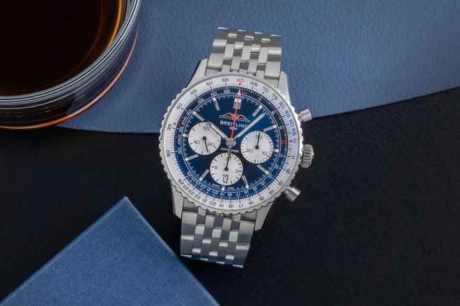  Breitling Navitimer 1 B01 Chronograph 43 Stahl Automatik AB0138211B1P1 NP 9650  