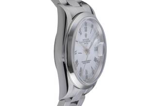 Thumbnail von Rolex Oyster Perpetual Date 34 White Dial Oyster Stahl Automatik Herrenuhr Ref. 15200 T-Serie