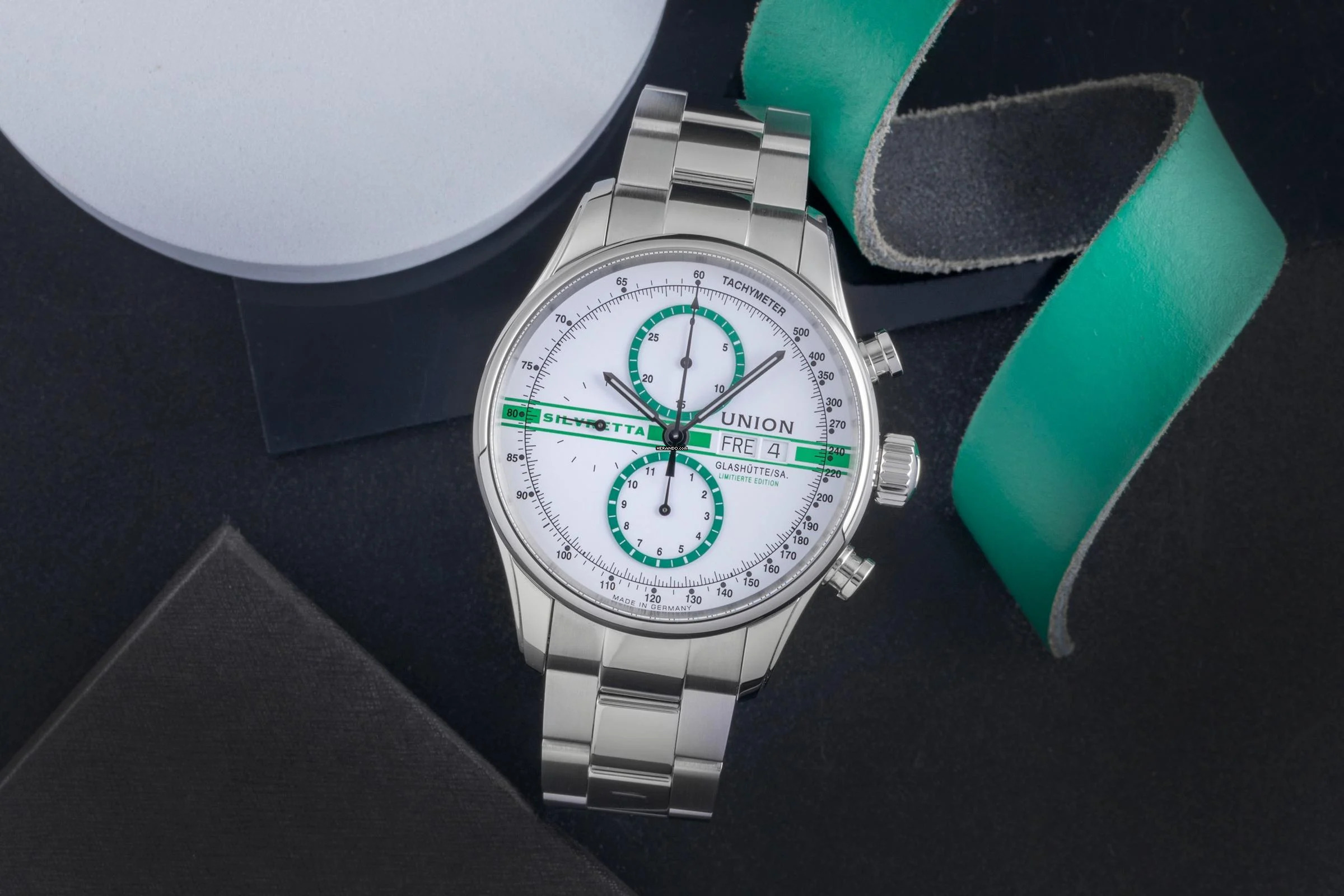  Union Glashütte Viro Chronograph Stahl Automatik Ref D011.414.16.010.09 Limited 