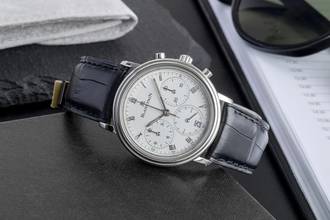 Thumbnail von Blancpain Villeret Chronograph Stahl Handaufzug Herrenuhr Ref. 1180-1127 Box