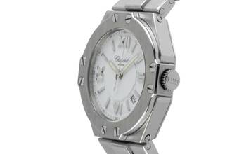 Thumbnail von Chopard St. Moritz Stahl Quarz White Dial Damenuhr Ref. 8319 Klassiker